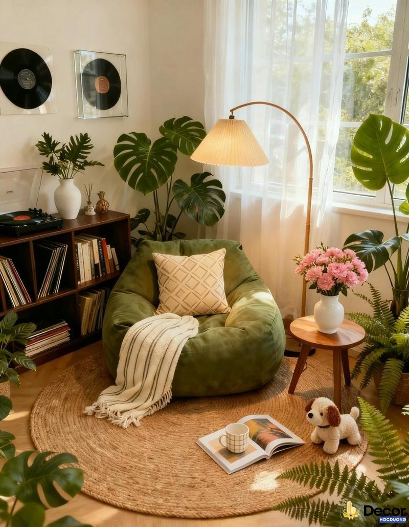 Trang trí nội thất theo gam màu sáng giúp không gian mở rộng.