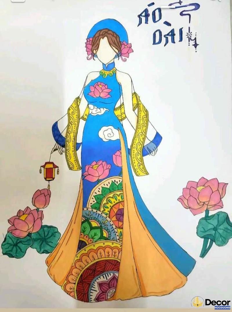 ảnh trang trí áo dài