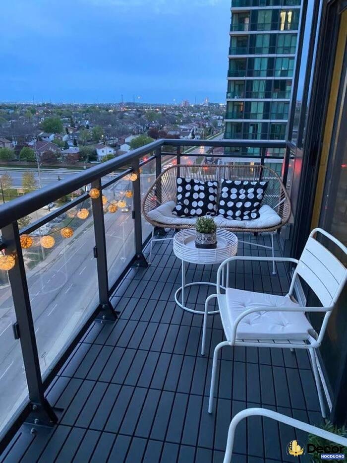 ảnh trang trí ban công cực xinh
