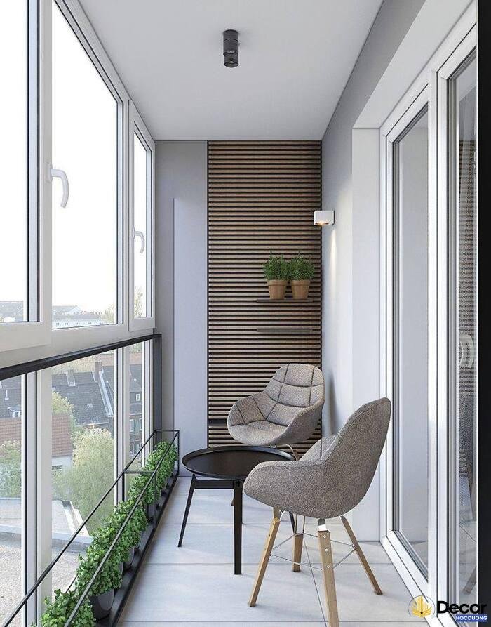 ảnh trang trí ban công hiện đại
