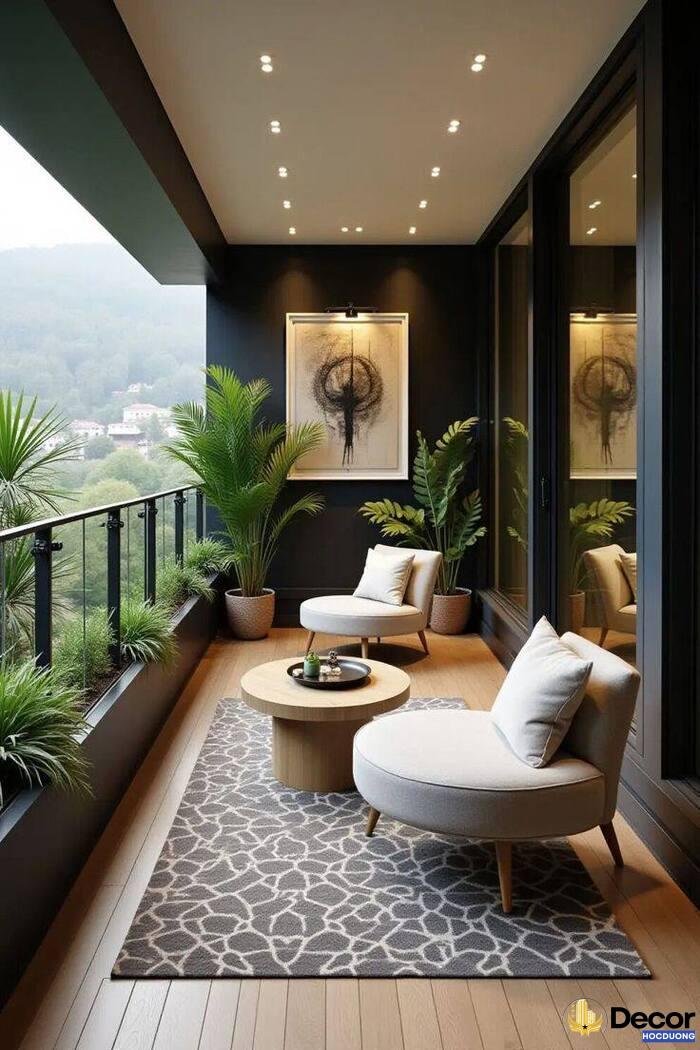 ảnh trang trí ban công xinh