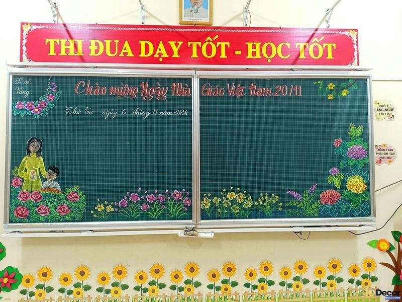 ảnh trang trí bảng phấn