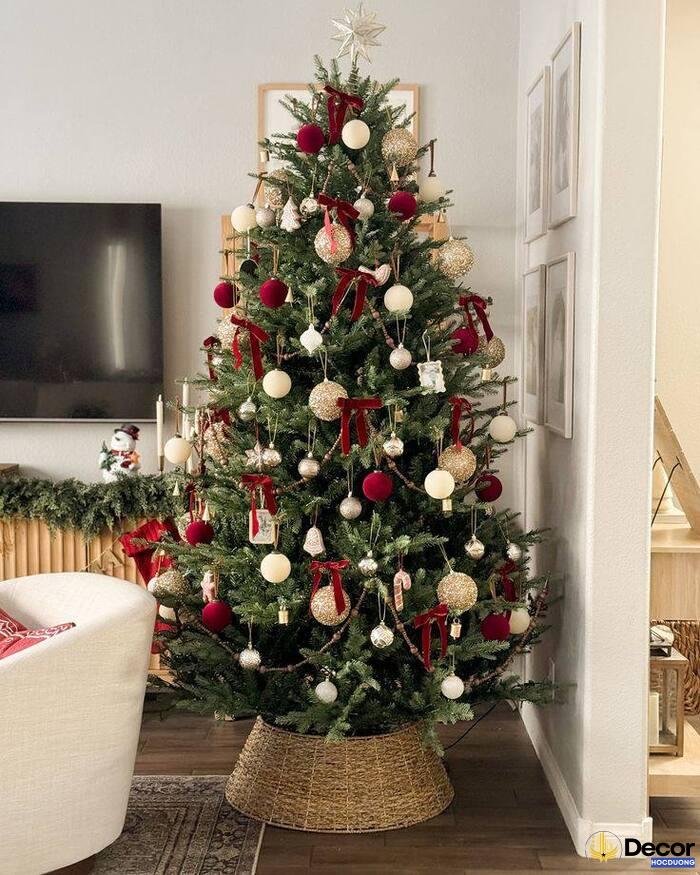 ảnh trang trí cây thông noel cực đẹp