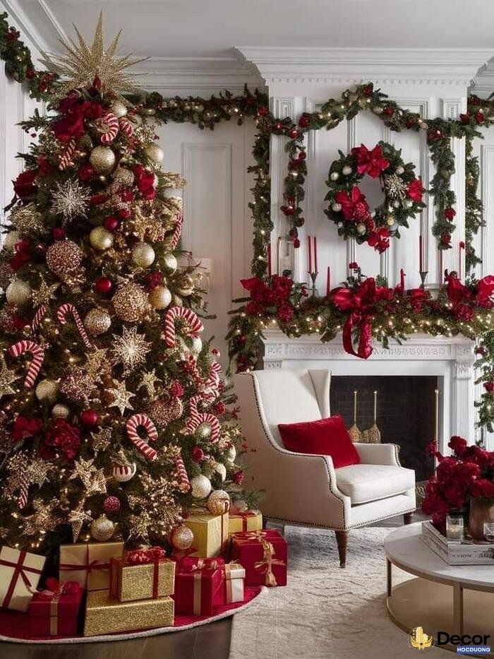 ảnh trang trí cây thông noel siêu đẹp