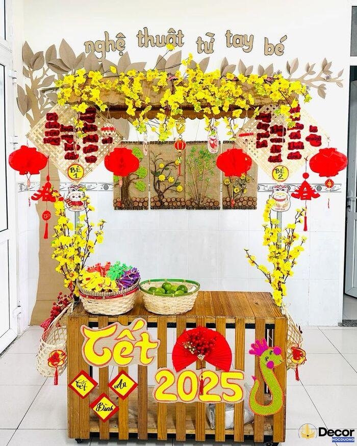 ảnh trang trí gian hàng tết