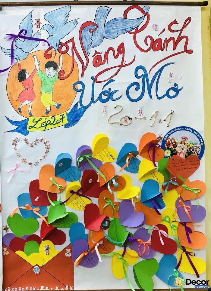 anh trang trí lớp học hạnh phúc