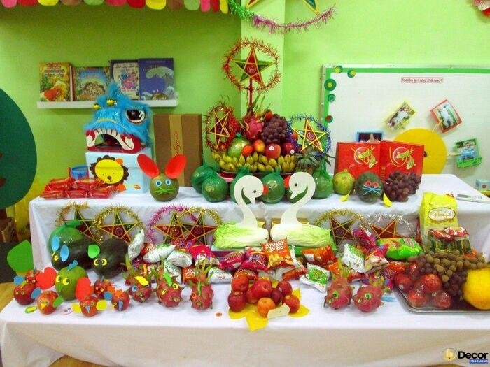 ảnh trang trí mâm ngũ quả xinh nhất