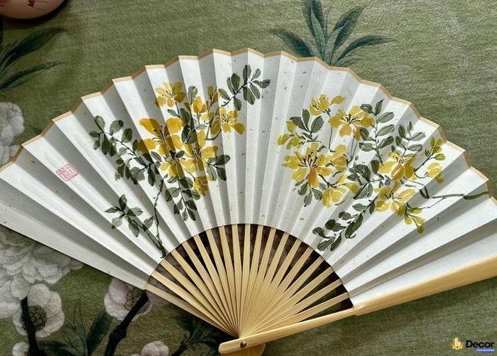 ảnh trang trí quạt giấy đẹp nhất