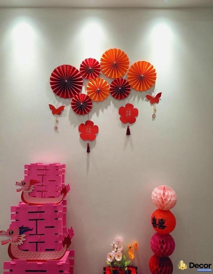 ảnh trang trí quạt giấy