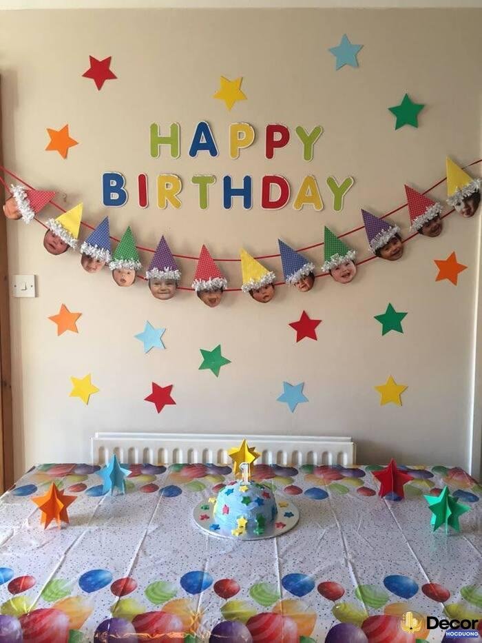 ảnh trang trí sinh nhật đơn giản sang