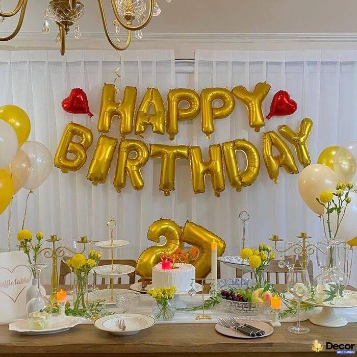 ảnh trang trí sinh nhật đơn giản siêu sang