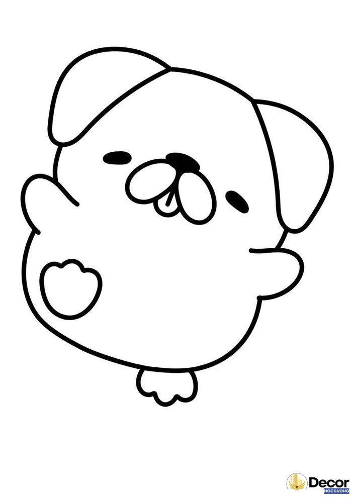 ảnh tranh tô màu cho bé 4 tuổi cute xinh