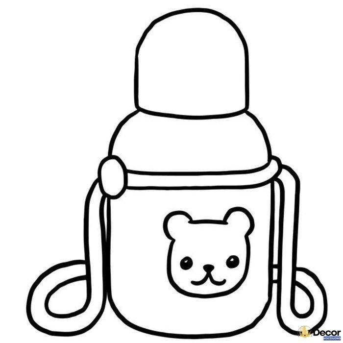 ảnh tranh tô màu cho bé mầm non đồ vật