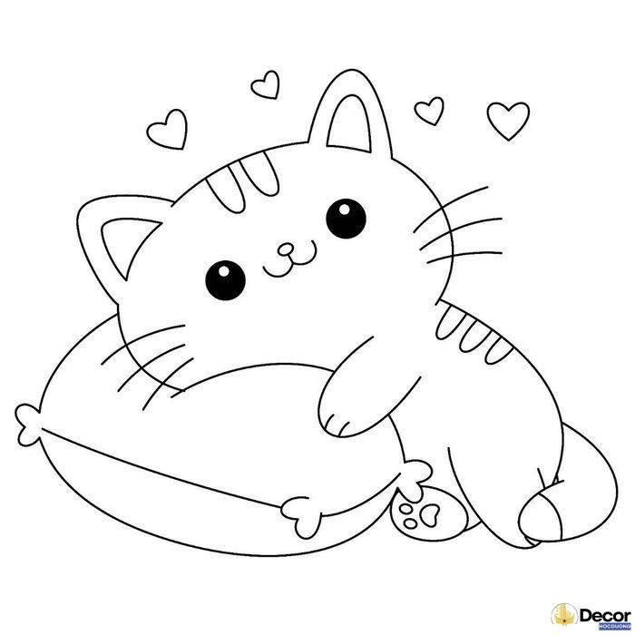 ảnh tranh tô màu động vật cute xinh full hd