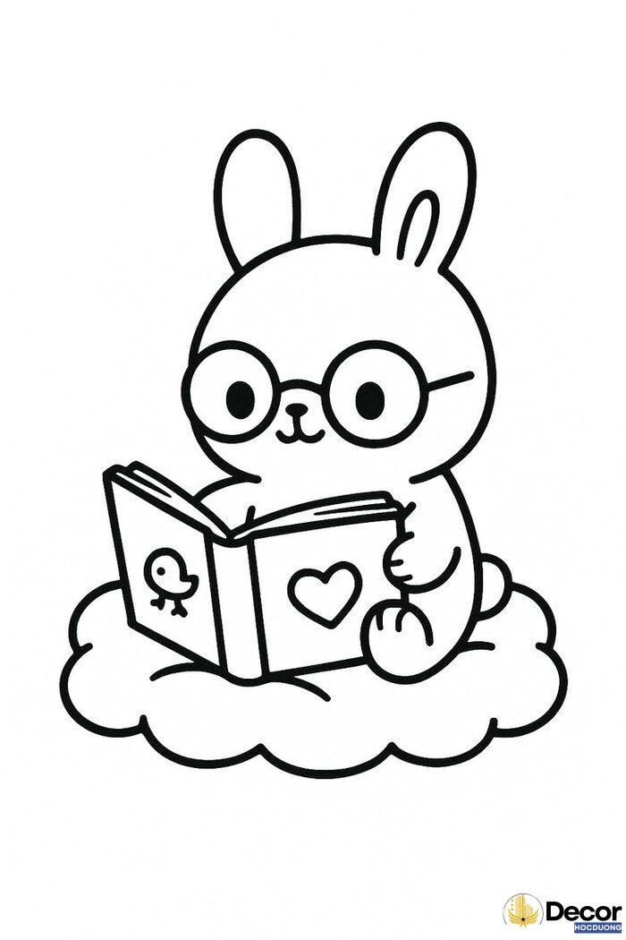 ảnh tranh tô màu động vật dễ thương đẹp