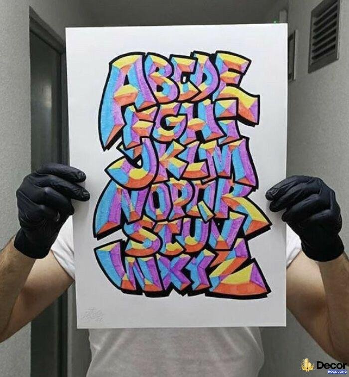 ảnh vẽ chữ trang trí cực đẹp