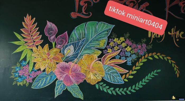 ảnh vẽ hoa trang trí nghệ