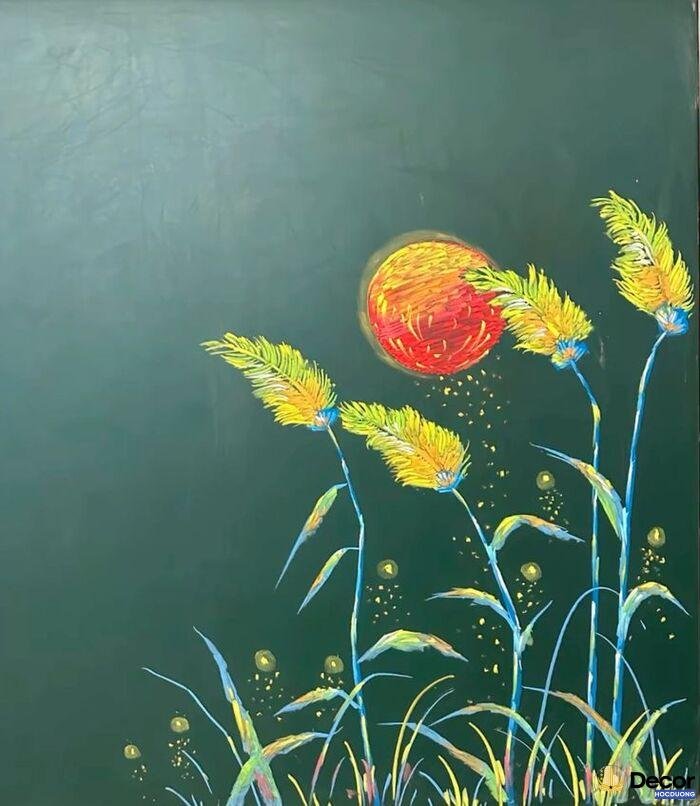 ảnh vẽ hoa trang trí xinh đẹp