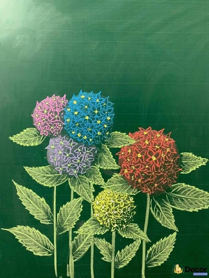 ảnh vẽ hoa trang trí