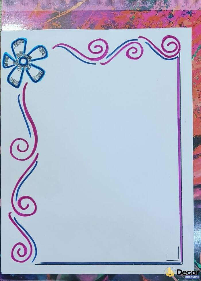 ảnh vẽ khung trang trí cực đngheje