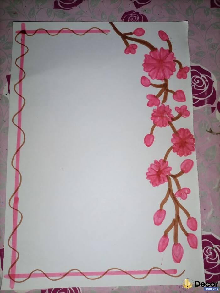 ảnh vẽ khung trang trí cute đáng yêu