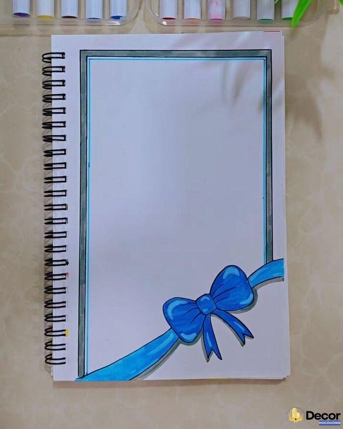 ảnh vẽ khung trang trí đẹp nghệ