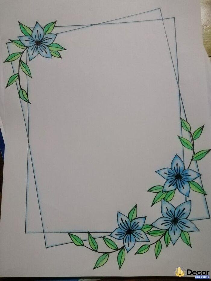 ảnh vẽ khung trang trí nghệ thuật