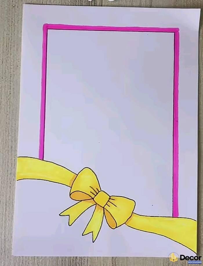 ảnh vẽ khung trang trí xinh