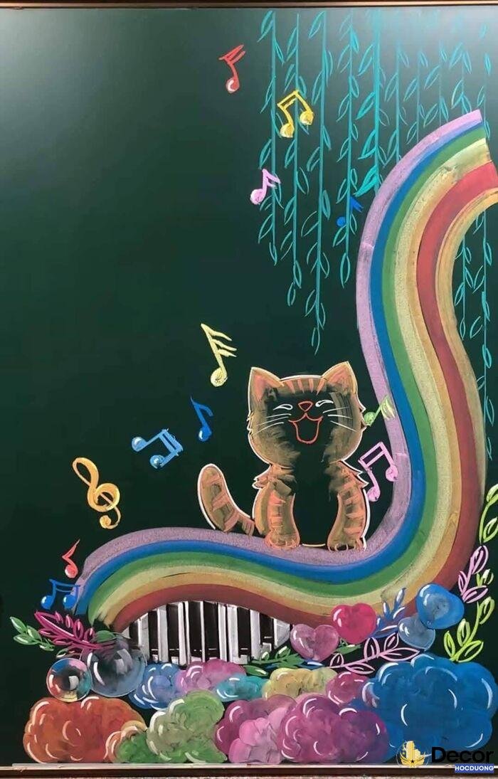 ảnh vẽ trang trí bảng đẹp