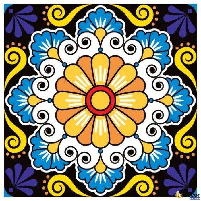 ảnh vẽ trang trí hình vuông cực đẹp