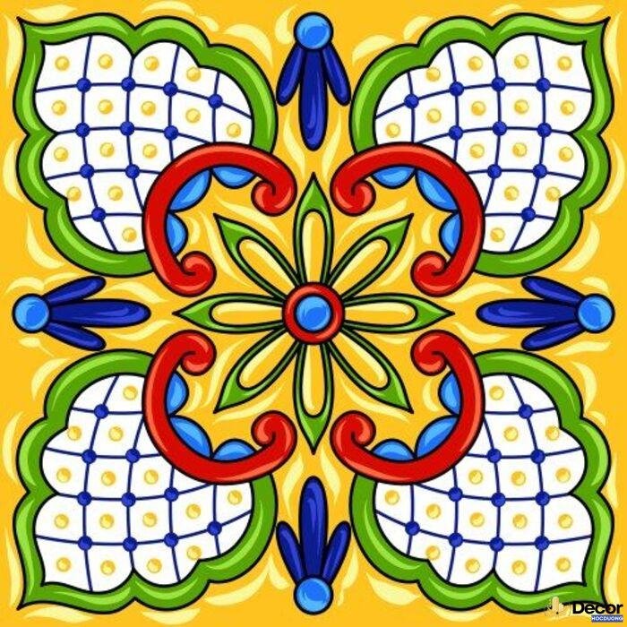 ảnh vẽ trang trí hình vuông đẹp