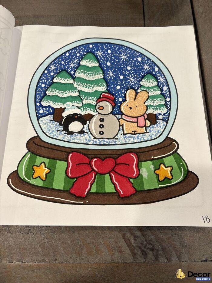 ảnh vẽ trang trí noel siêu xinh