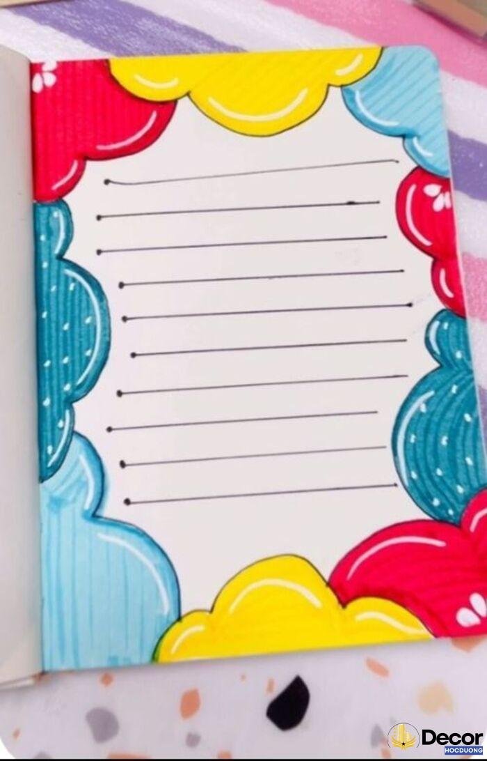 ảnh vẽ trang trí sổ tay đơn giản siêu đẹp