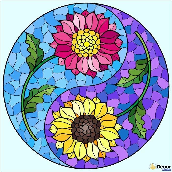 ảnh vẽ trang trí vòng tròn đẹp