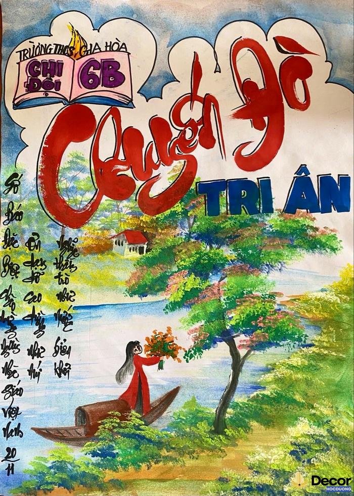 bài trang trí đầu báo tường