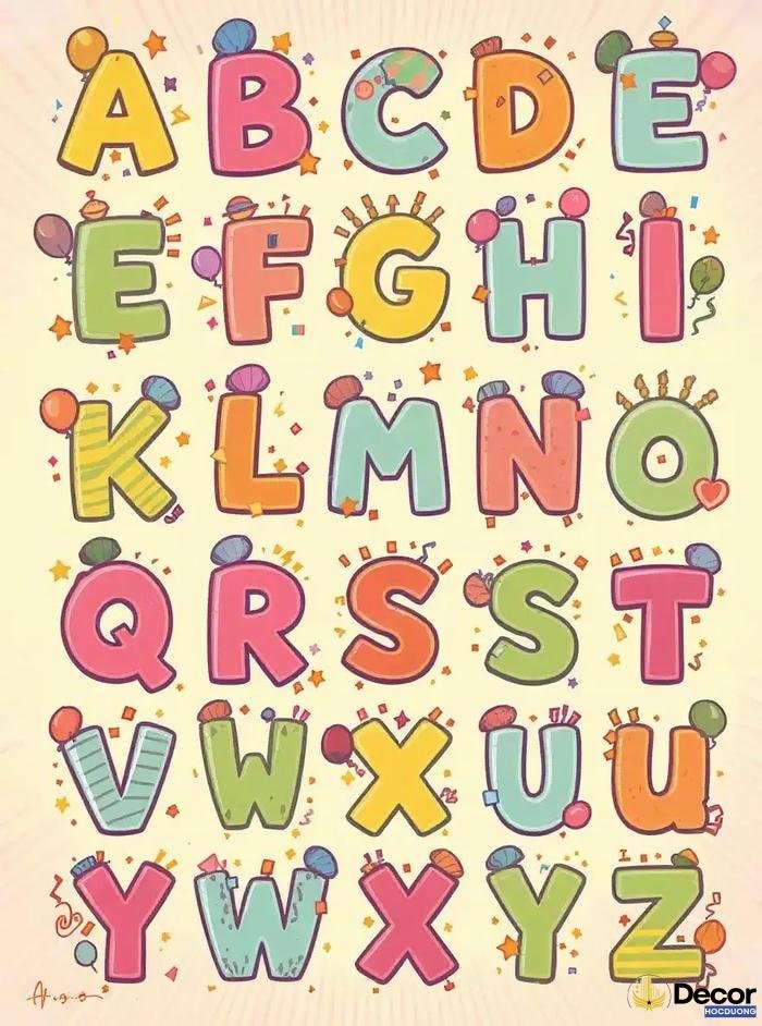 các chữ cái trang trí