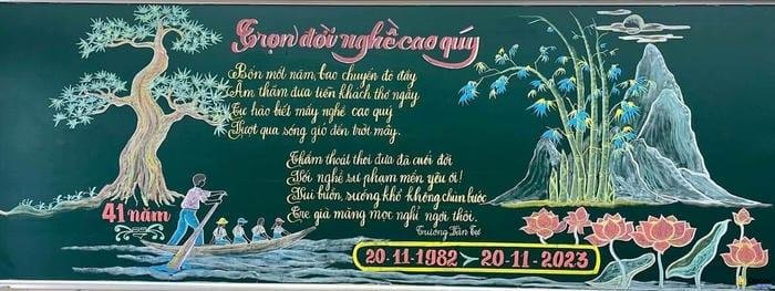 cách trang trí bảng 20_11 đẹp