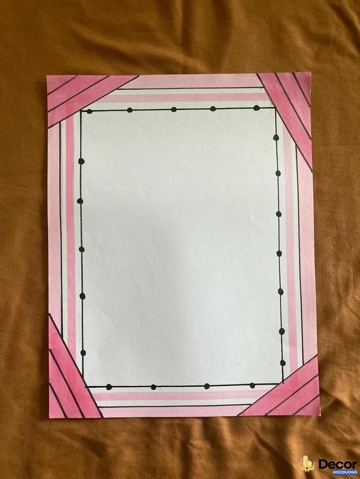 cách trang trí giấy a4