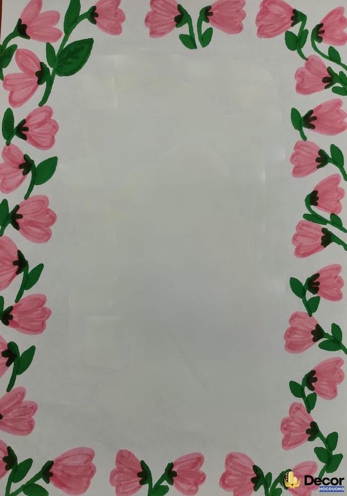 cách trang trí viền giấy a4