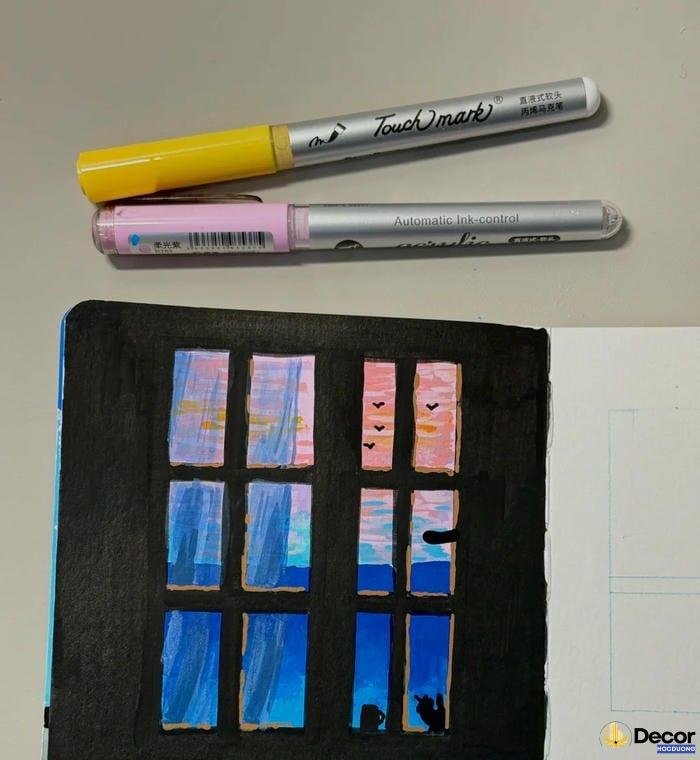 cách vẽ tranh phong cảnh