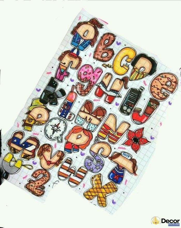 chữ cái trang trí