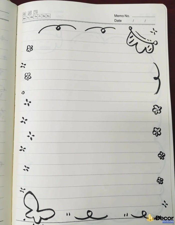 đường diềm trang trí bảng đẹp