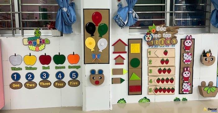 góc steam khoa học mầm non