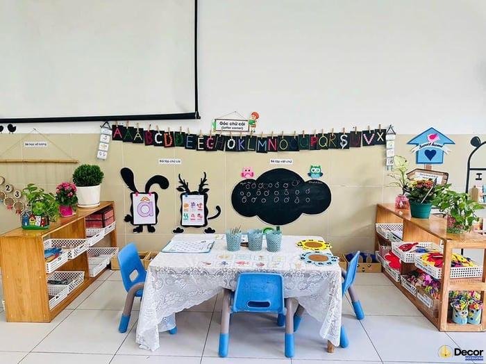 góc steam mầm non với vật dụng hàng ngày