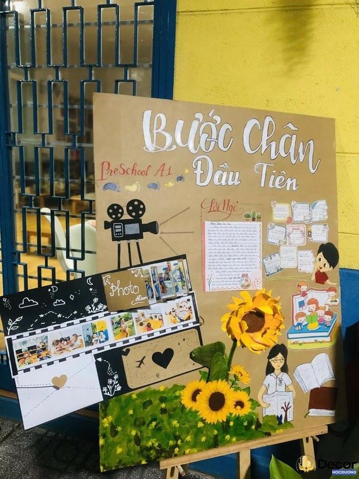 góc steam mầm non với vật liệu mở