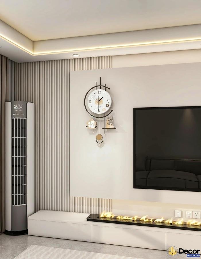 hinh Trang trí đồng hồ treo tường