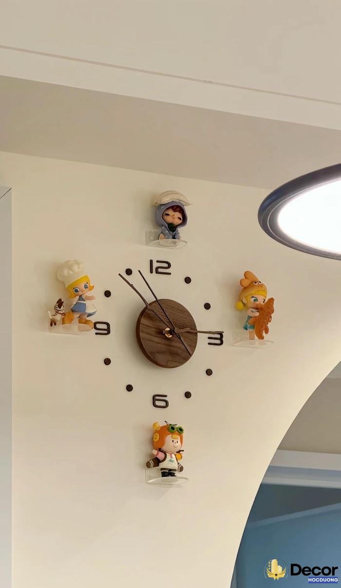 hinh anh Trang trí đồng hồ treo tường
