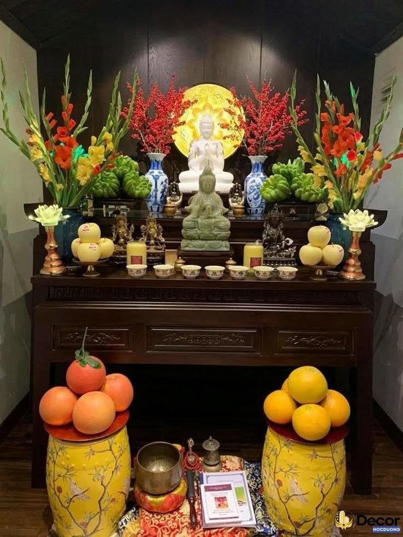 hình ảnh trang trí bàn thờ