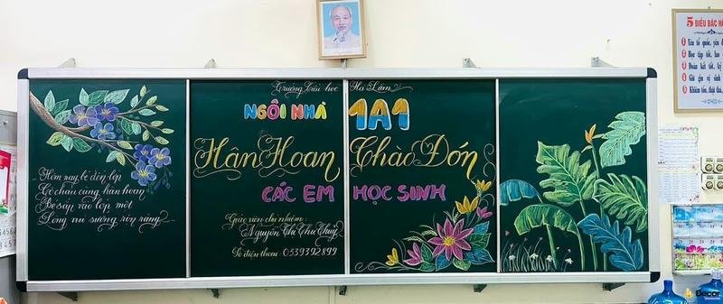 hình ảnh trang trí bảng chào mừng năm học mới
