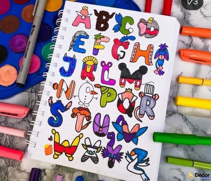 hình ảnh trang trí chữ cái